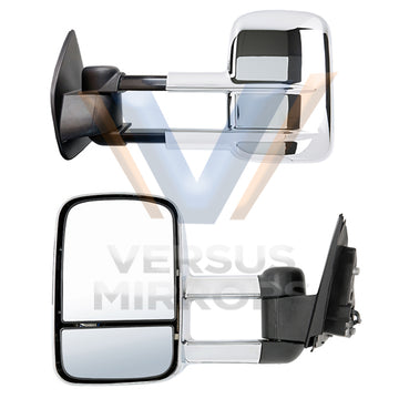 Versus Chrome Towing Mirrors by Vexel for Prado 120 Series - VMTLP120-C