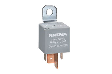 Narva 68016BL 24V 30A Normally Open 4 Pin Relay With Resistor  -