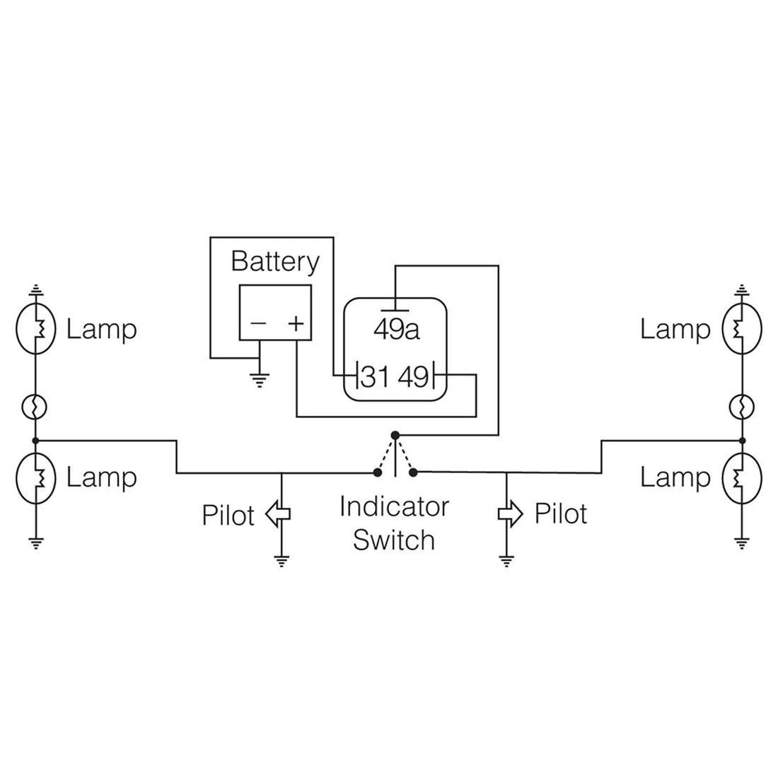 Narva 68247BL 12 Volt 3 Pin LED Flasher