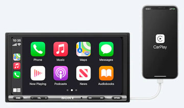 Sony XAVAX3200 6.95 Inch Digital Media Receiver Head Unit with WebLink Cast, Apple CarPlay and Android Auto