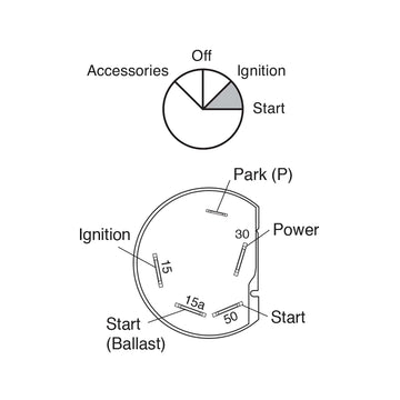 Narva 64020 4 Position Ignition Switch