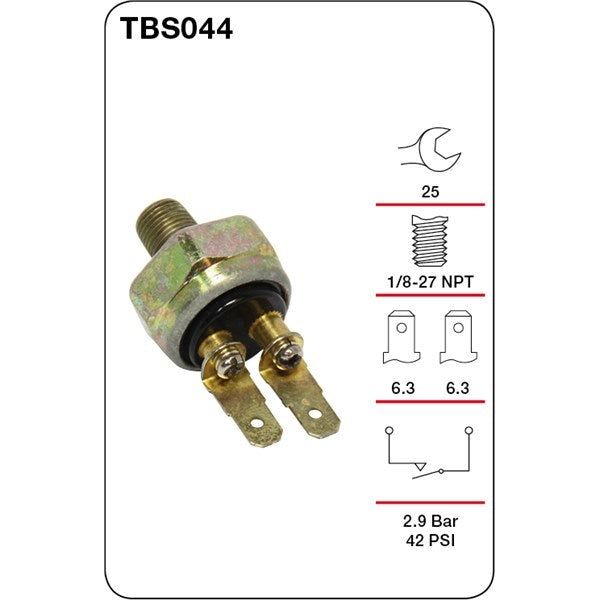 Tridon Brake Light Switch - TBS044