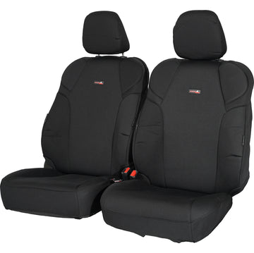 My Car Tailor Made Sharkskin Neoprene Front Seat Covers for Toyota Hilux Dual Cab 07/2015 - Onwards - SKNFHIL1004