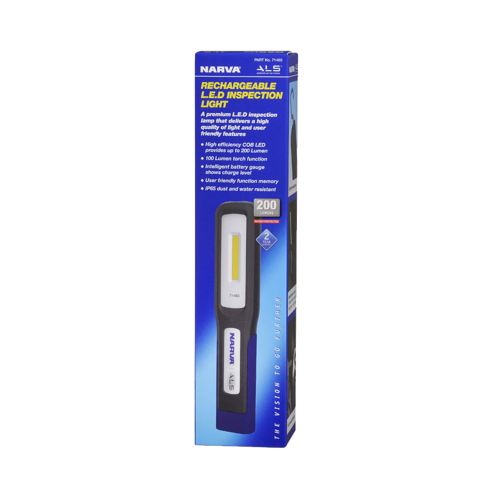 Narva 71460 Rechargeable LED Inspection Light – 200 Lumens