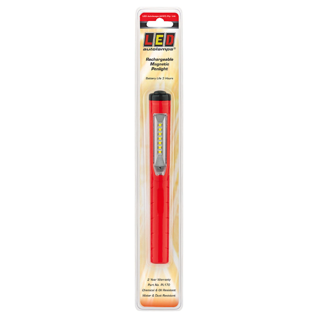 LED Autolamps PL170 LED Penlight with Super Strong Magnetic Pen Clip