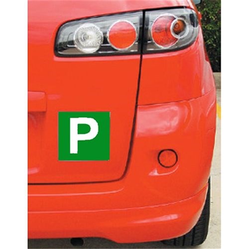 Brand New 2PK Magnetic Green P Plates Plate Car Driver License VIC